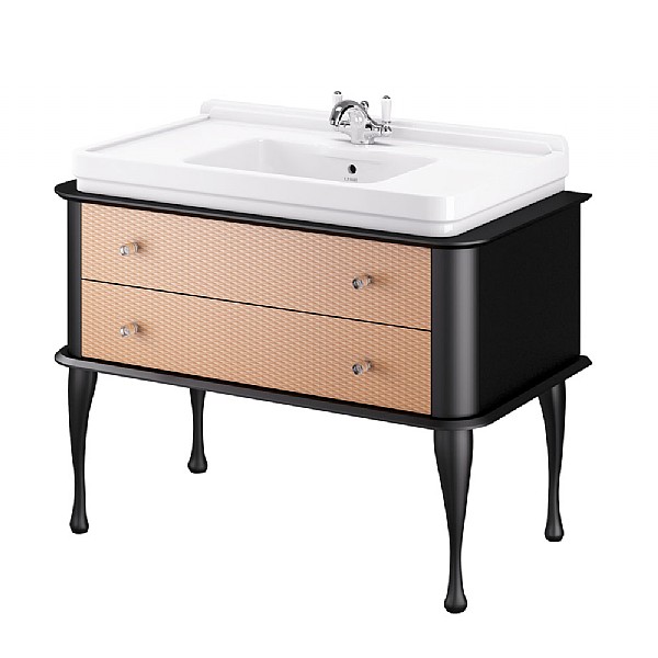 Hoxton Satin Black Drawer Unit 1110mm Bathroom Vanity Units Cp