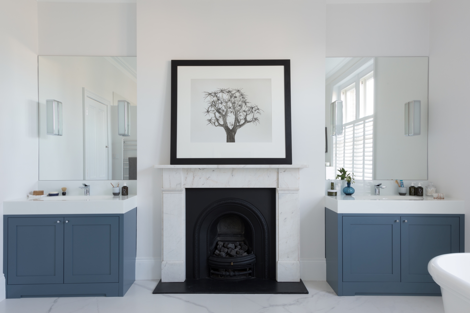 Matching Blue Vanity Units from C.P. Hart