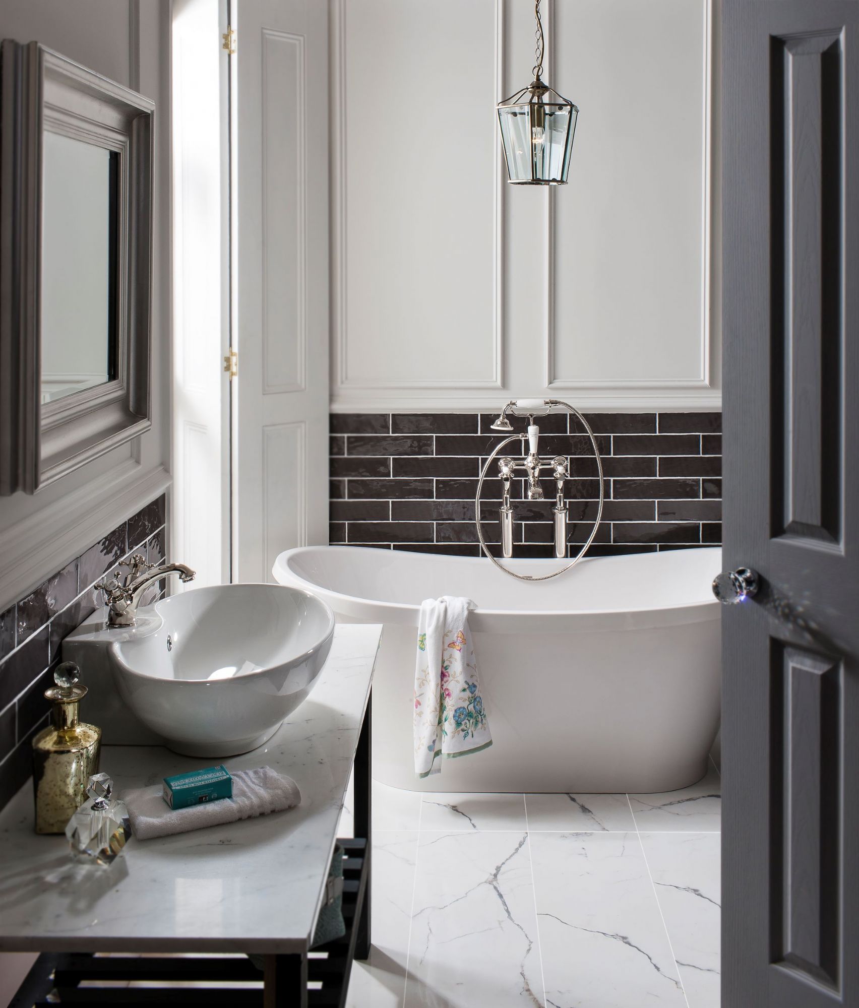 Shop the Original Floor-Mounted Bath and Shower Mixer featured above.