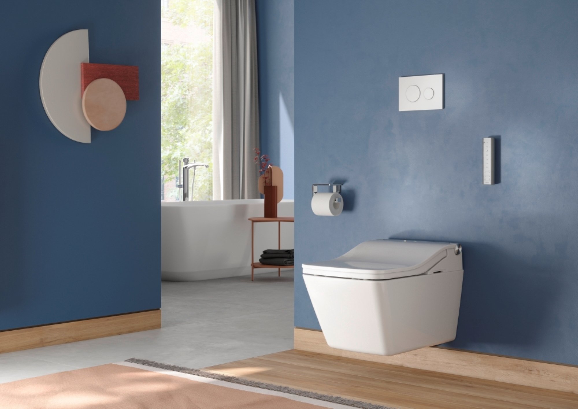 The TOTO Washlet toilet and seat, available at C.P. Hart