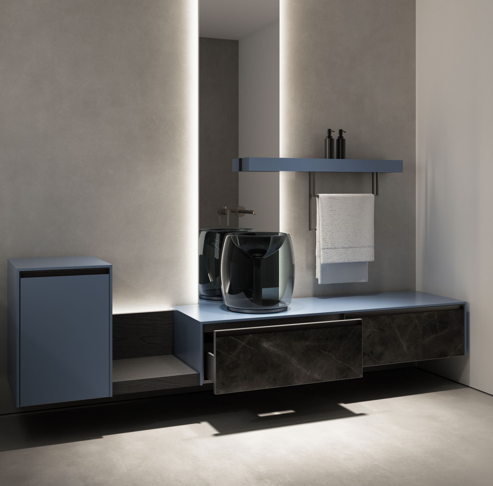 Tosca Contemporary Bathroom Furniture from C.P. Hart
