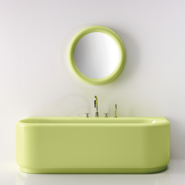 Design de banheiro colorido por CP Hart