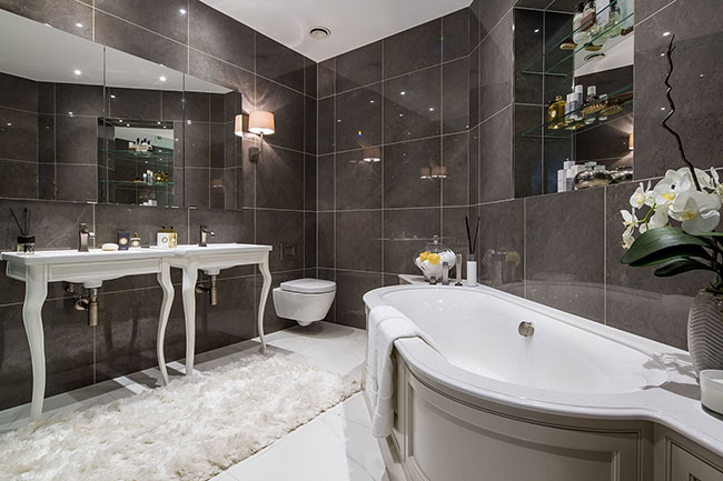 A classic style bathroom from a C.P. Hart case study