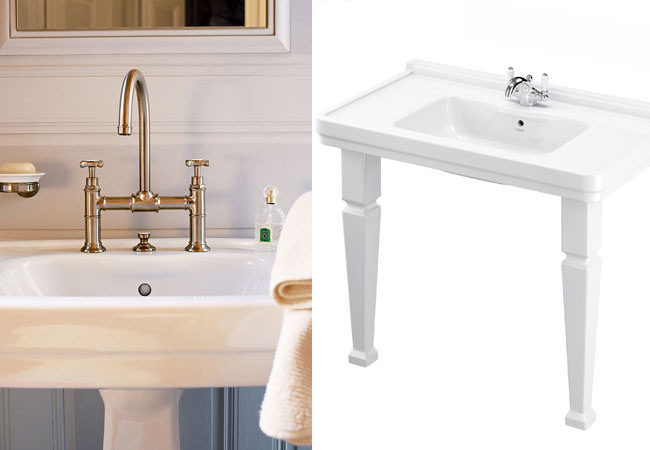 Axor's Montreux brassware with our exclusive, traditional London basin.