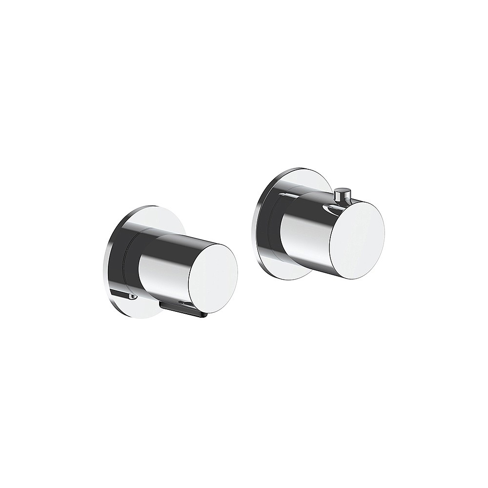 Torino Concealed 1/2 Inch Thermostatic Valve & Two Way Diverter Valve Trim Sets (Vertical or Horizontal)