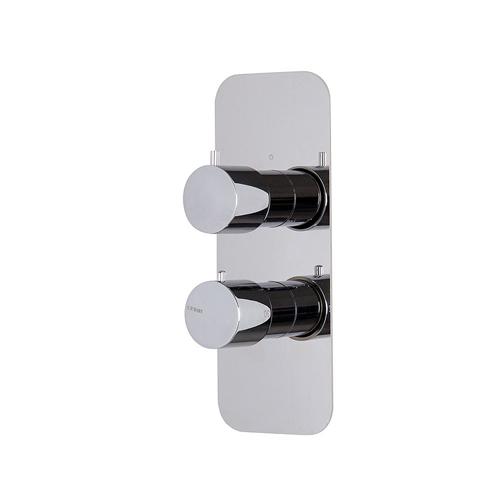 C.P. Hart FLO One Way Dual Control Thermostatic Shower Valve Finish Set