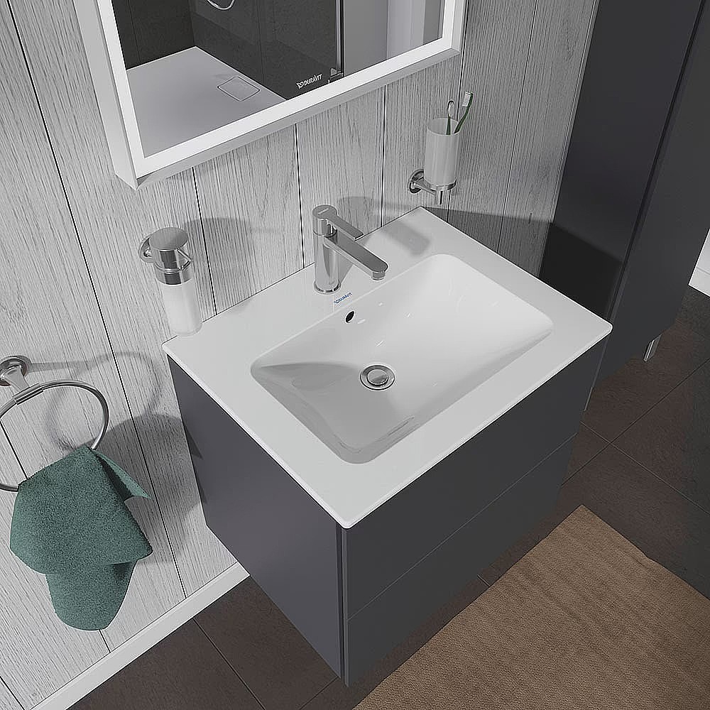 Duravit ME by Starck Compact Furniture Washbasin 630mm