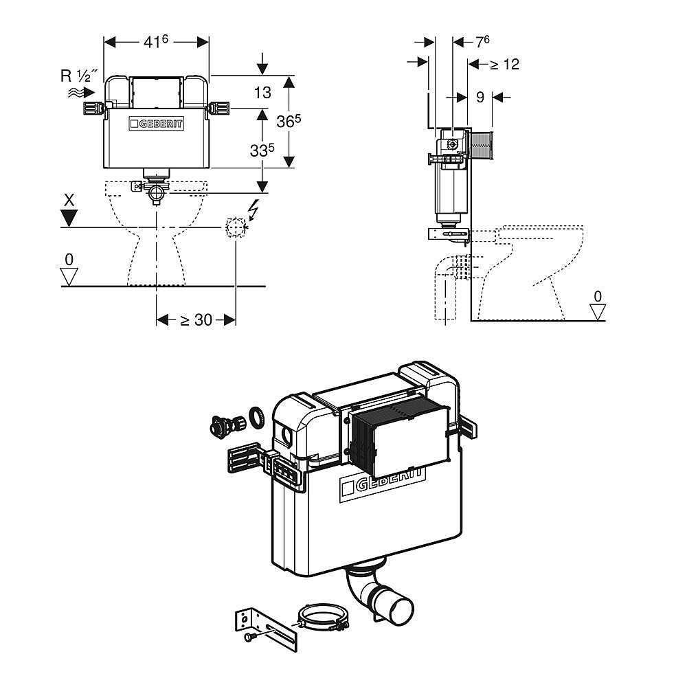 geberit sigma concealed cistern