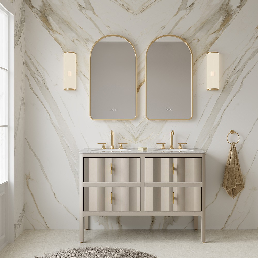 C.P. Hart Mayfair Four Drawer Double Vanity Unit 1200mm with Oval Underbowl