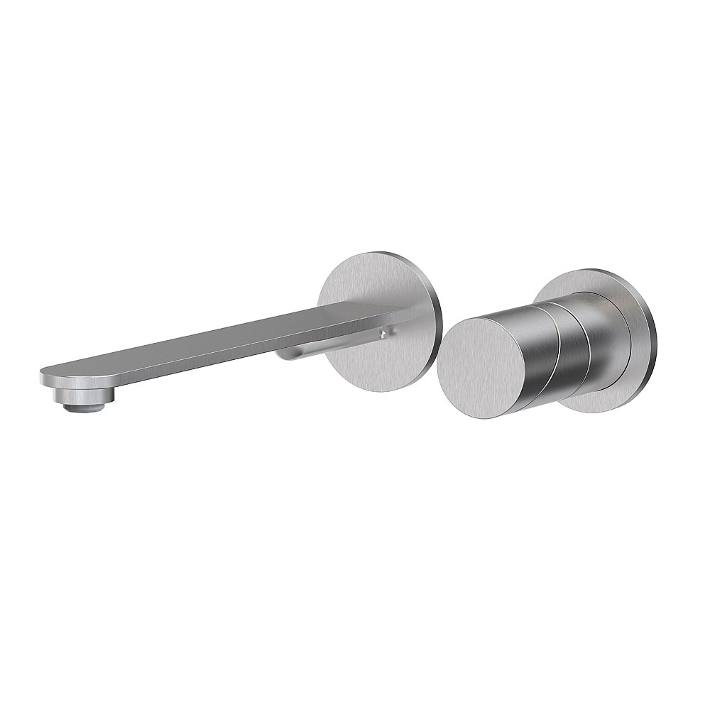 <KIT> C.P. Hart Slide Wall Mounted Single Lever Basin Mixer (257mm Spout) with Universal Click Waste