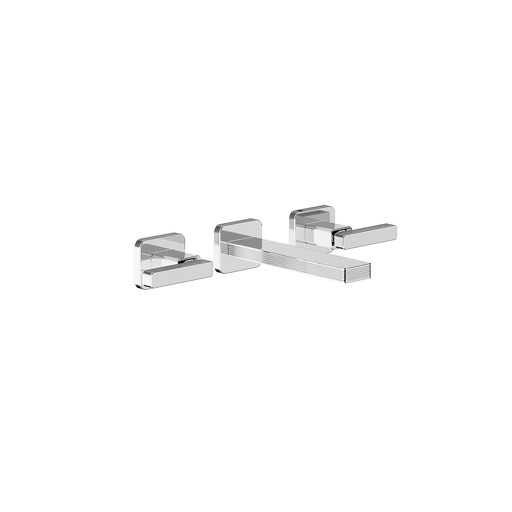 <KIT> Franz Viegener Zephyr Three Hole Wall Mounted Basin Mixer 171mm Spout (1/2 Inch) without Waste