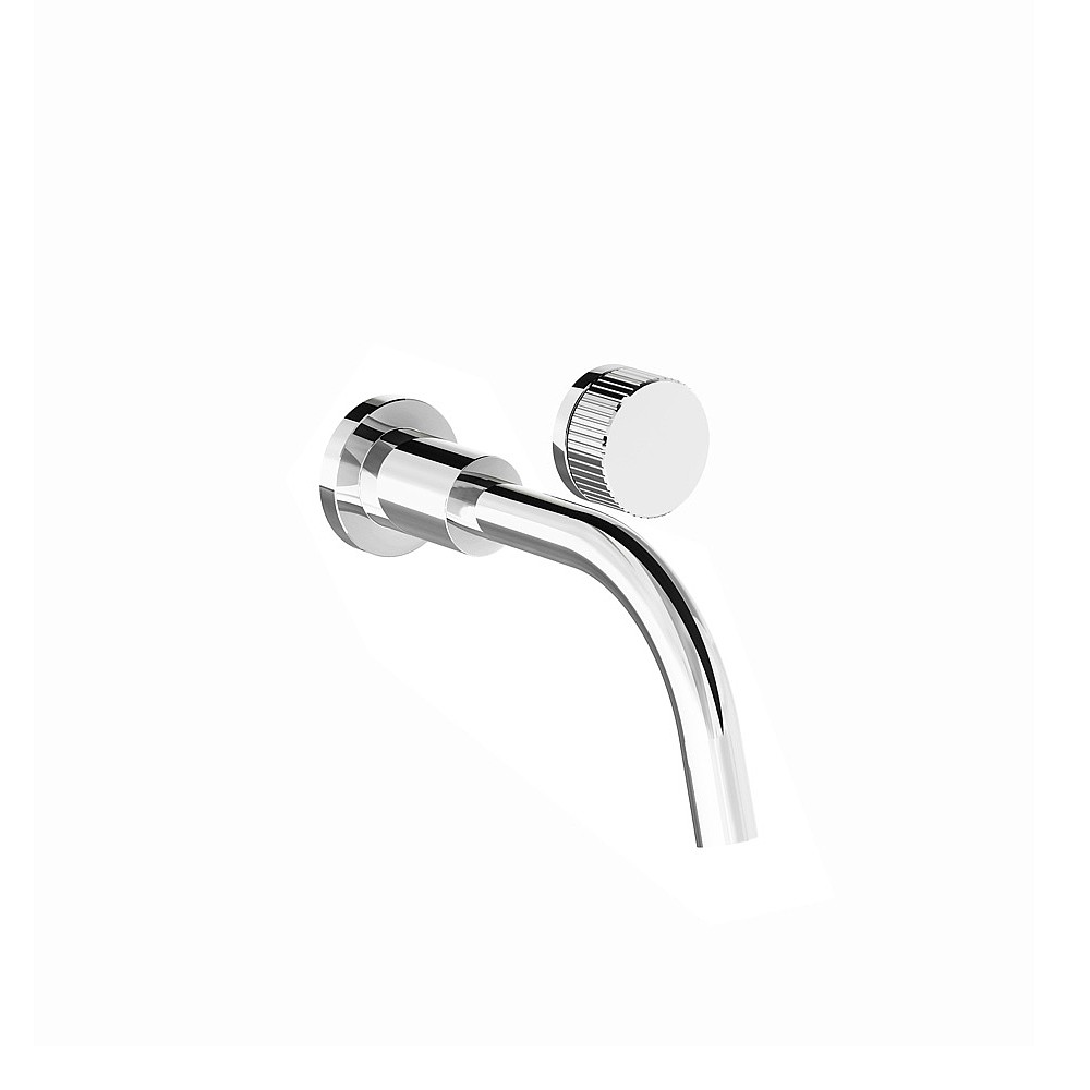 Franz Viegener Nerea Vertical Lines Single Lever Wall-Mounted Basin Mixer 185mm Spout without Waste