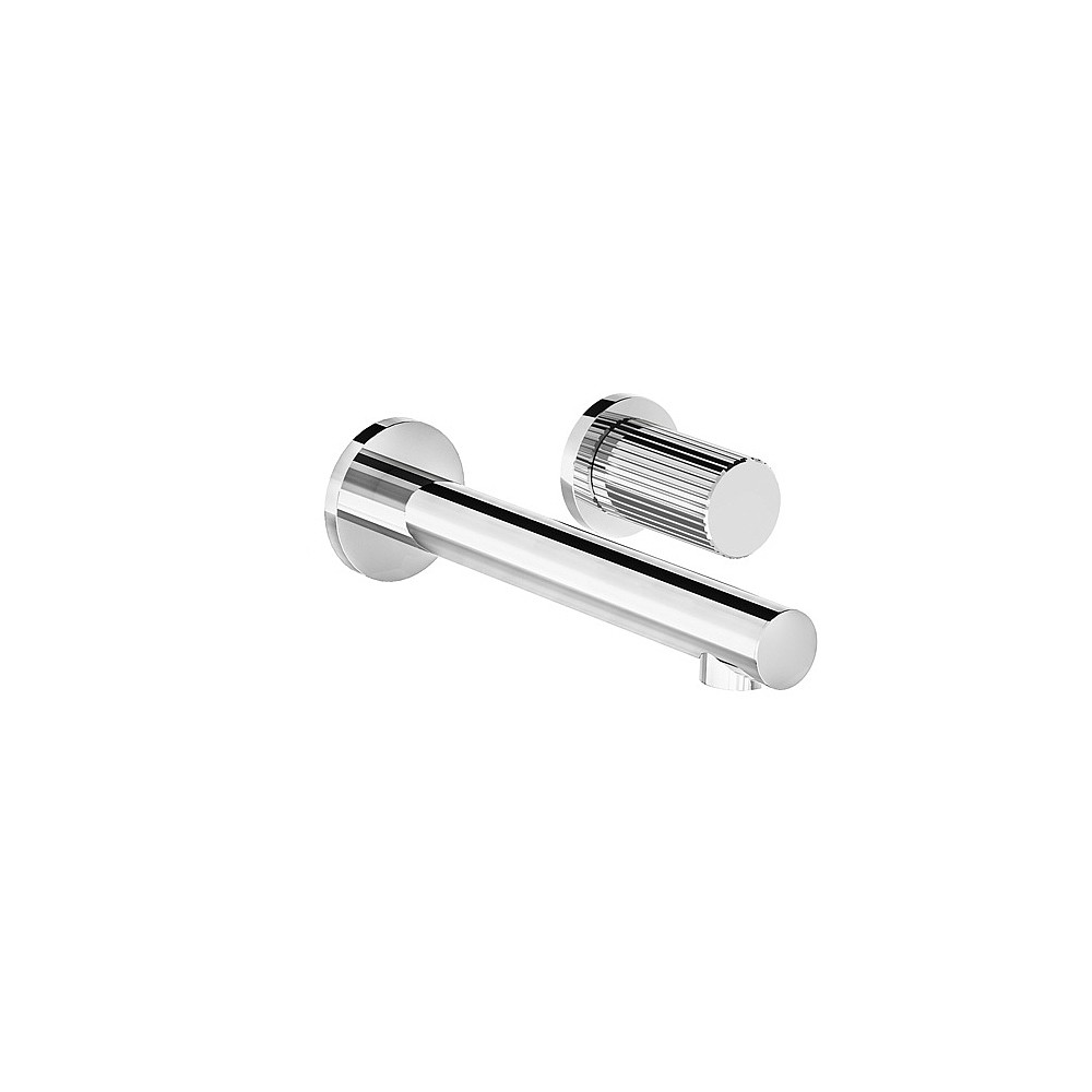 <KIT> Franz Viegener Lollipop Vertical Lines Single Lever Wall-Mounted Basin Mixer 185mm Spout without Waste