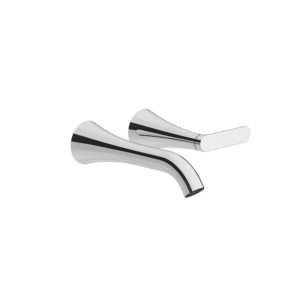 Franz Viegener Konic Lever Single Lever Wall-Mounted Basin Mixer 185mm Spout without Waste