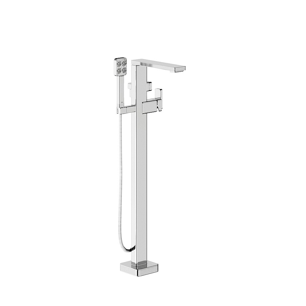 <KIT> Franz Viegener Zephyr Floor Standing Bath Shower Mixer with Handshower (3/4 Inch)