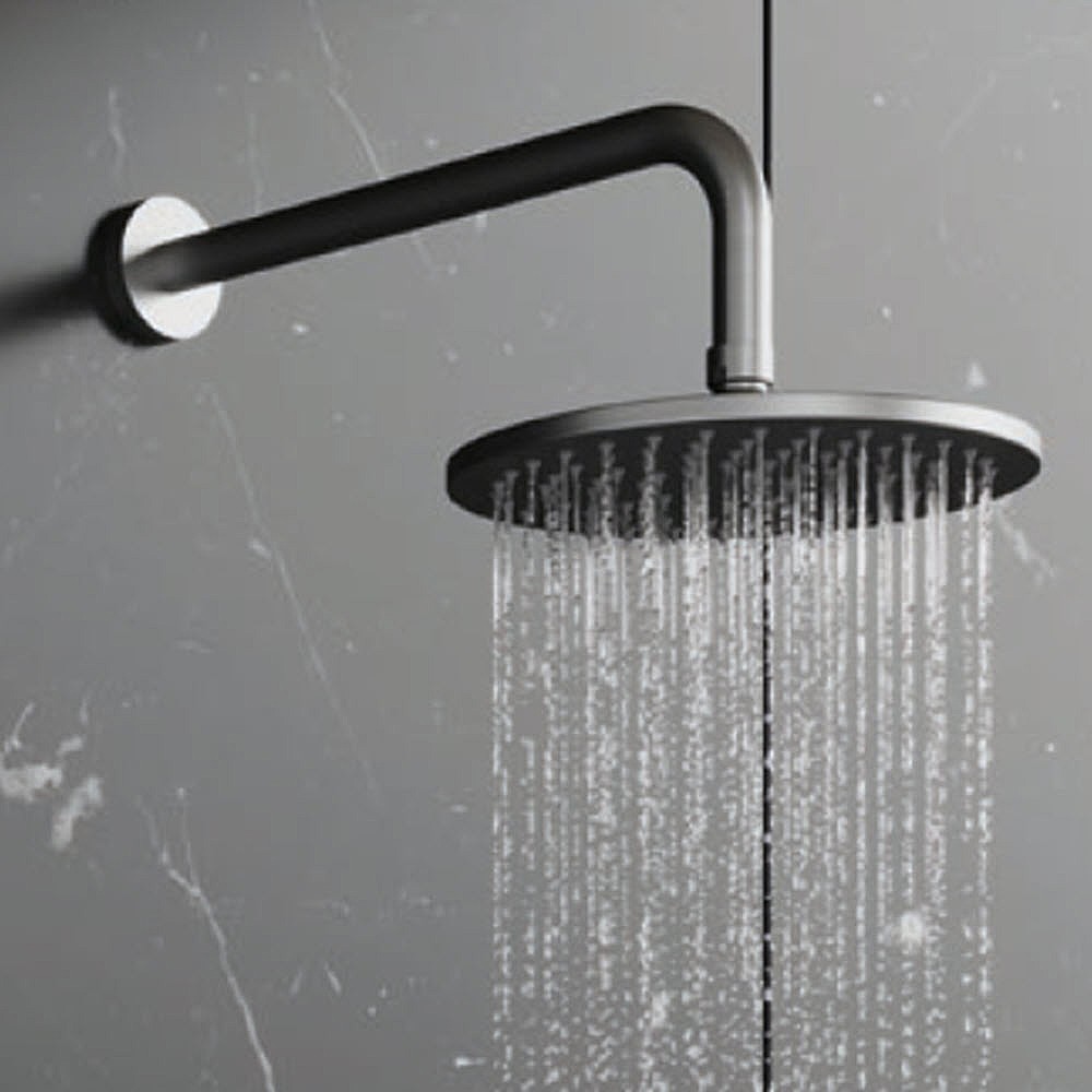 Crosswater MPRO 300mm Fixed Shower Head with 350mm Wall Mounted Shower Arm Brushed Stainless Steel