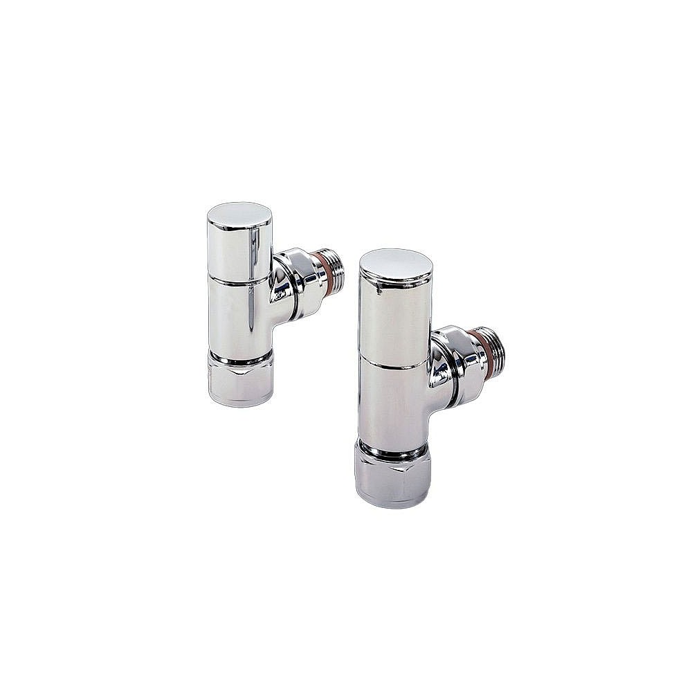 Zehnder Angled Manual Radiator Valves, Heating & Towel Radiators