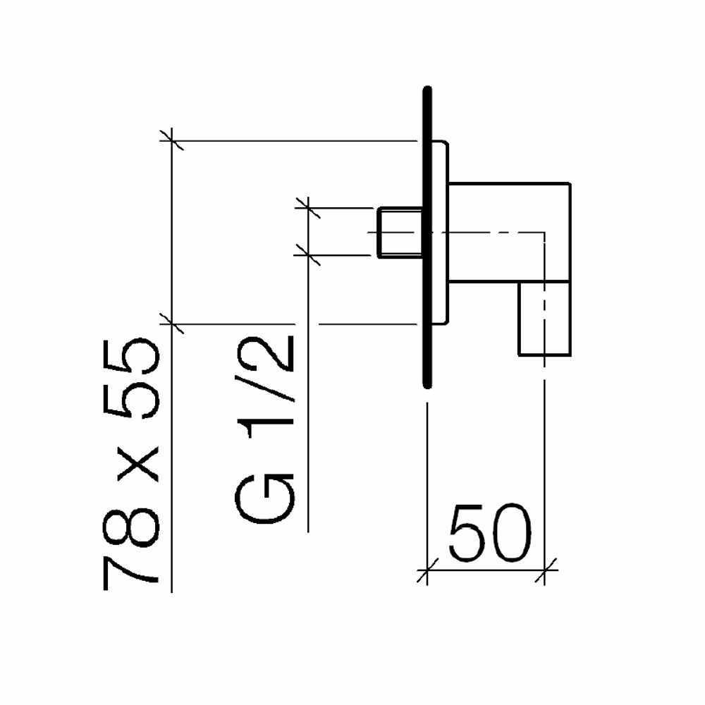 Dornbracht Lulu Wall Elbow 1/2 