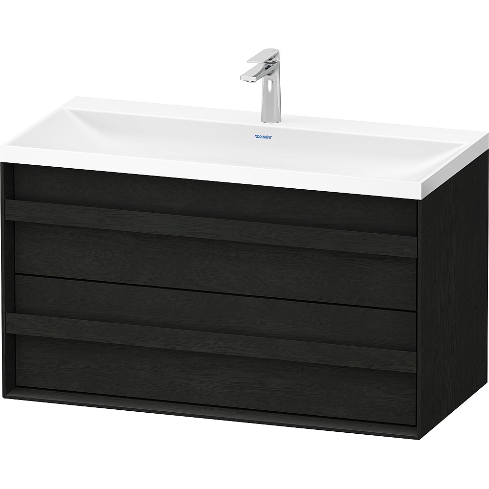 Duravit Ocavo Vanity Unit with Pull-Out Compartment and Drawer for Vitrium C-shaped Basin 1000x554mm