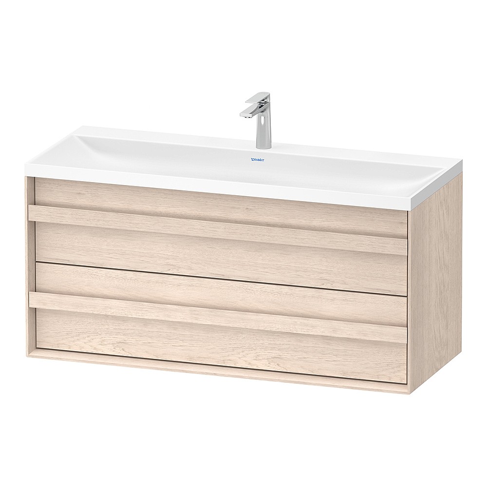 Duravit Ocavo Vanity Unit with Pull-Out Compartment and Drawer for Vitrium C-shaped Basin 1200x554mm