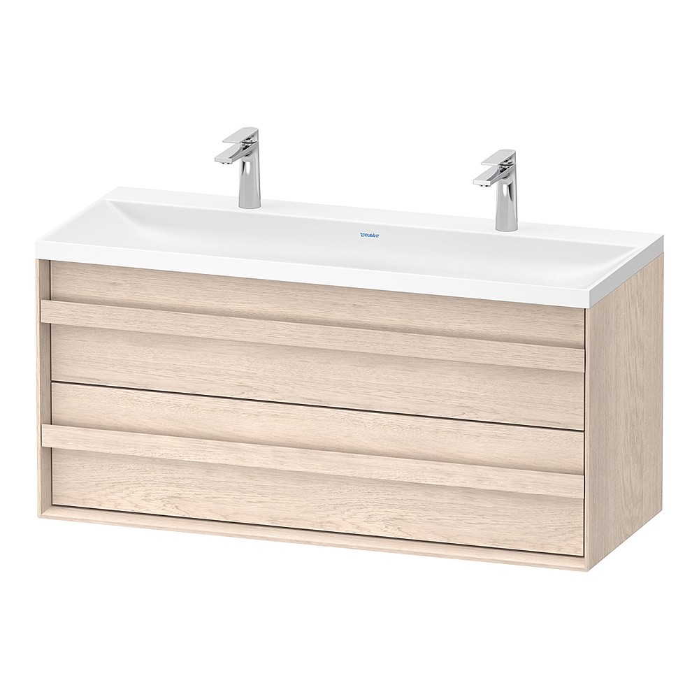 Duravit Ocavo Vanity Unit with Pull-Out Compartment and Drawer for Vitrium C-shaped Basin 1200x554mm