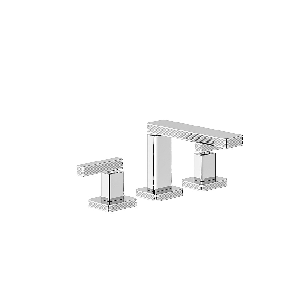 Franz Viegener Zephyr Three Hole Basin Mixer with 145mm Fixed Spout & Click Clack Waste