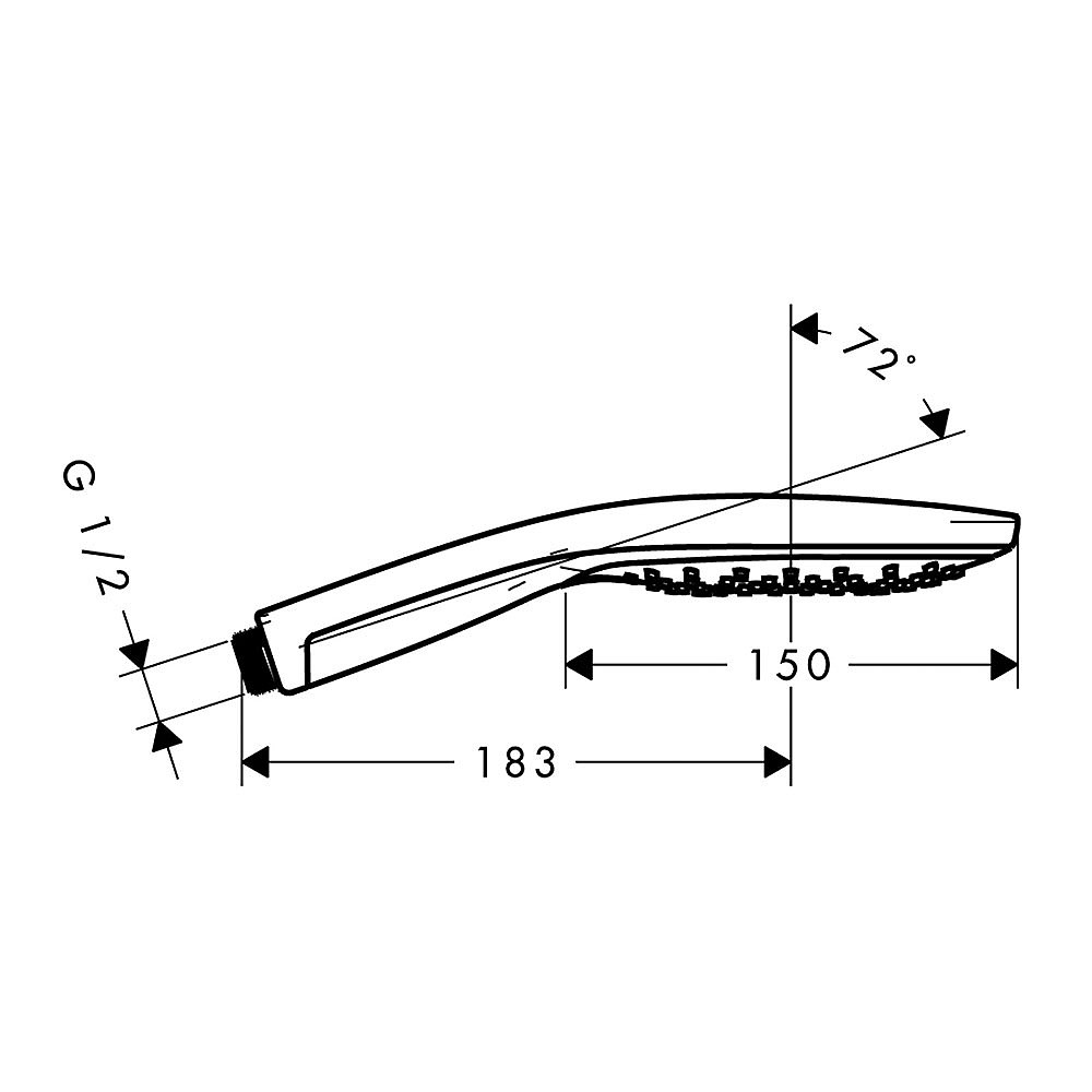 hansgrohe Raindance Select S Hand Shower 150mm 3jet | Hand Showers 