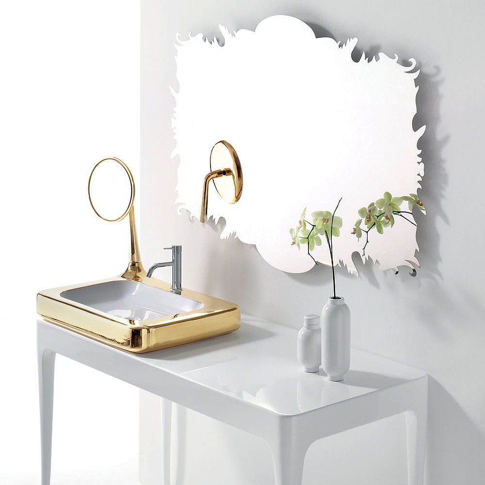 Bisazza Organico Stainless Steel Mirror Bathroom Mirrors CP Hart Bisazza Organico Stainless Steel Mirror Bathroom Mirrors CP Hart