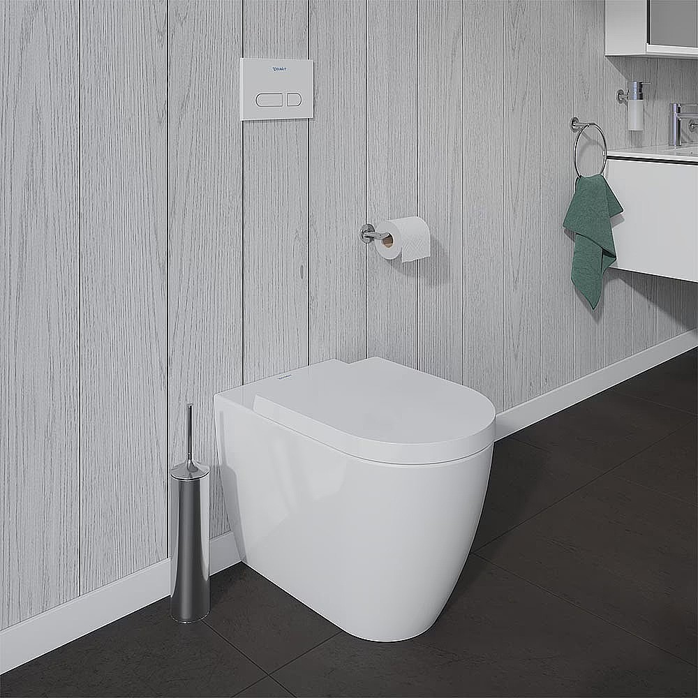 Duravit ME by Starck Back-To-Wall Pan 370x600mm DuraShield