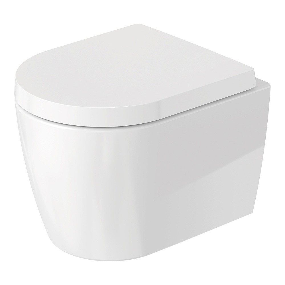 Duravit ME by Starck Rimless Compact Wall-Mounted Pan 370x480mm