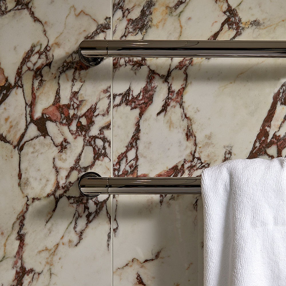 Sereno Dry-Lined Single Electric Brass Towel Bar