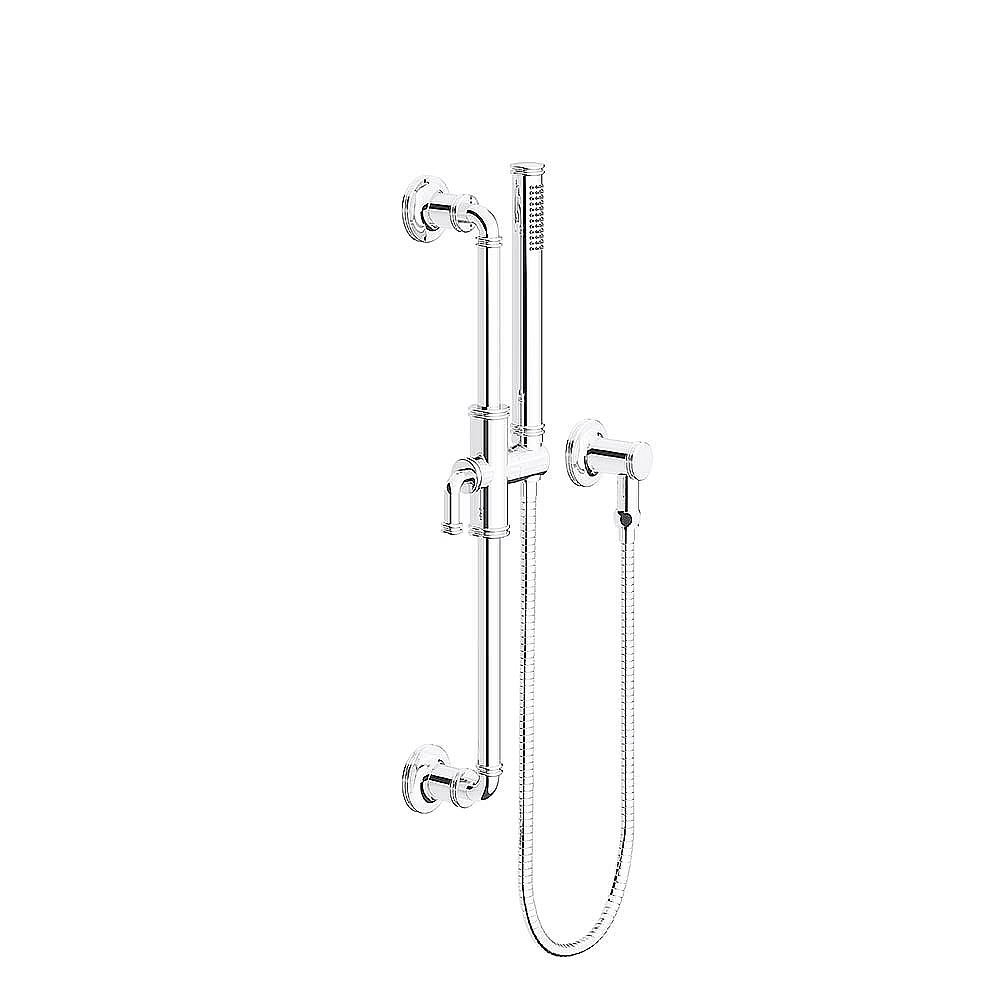 Franz Viegener Classic Baton Handshower Sliderail Set with Wall Outlet Hose