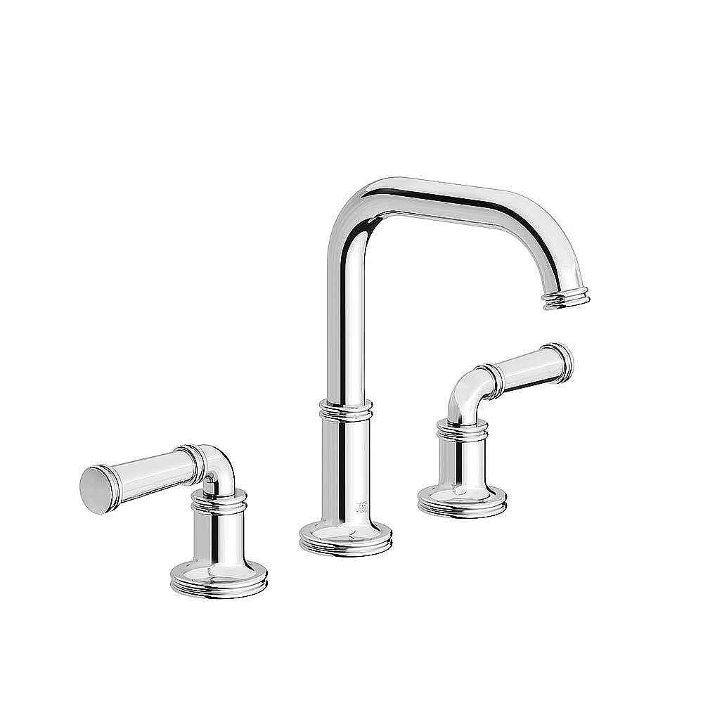Franz Viegener Classic Three Hole Basin Mixer with 146mm Fixed Spout & Click Clack Waste