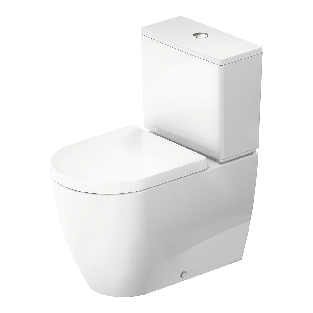 Duravit ME by Starck Rimless Close-Coupled Pan 370x650mm