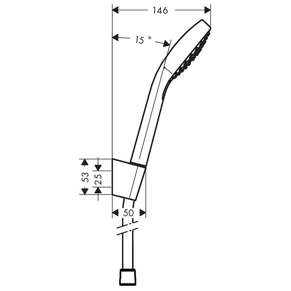 hansgrohe Croma Select S Vario Porter Shower Set | Shower Sets  