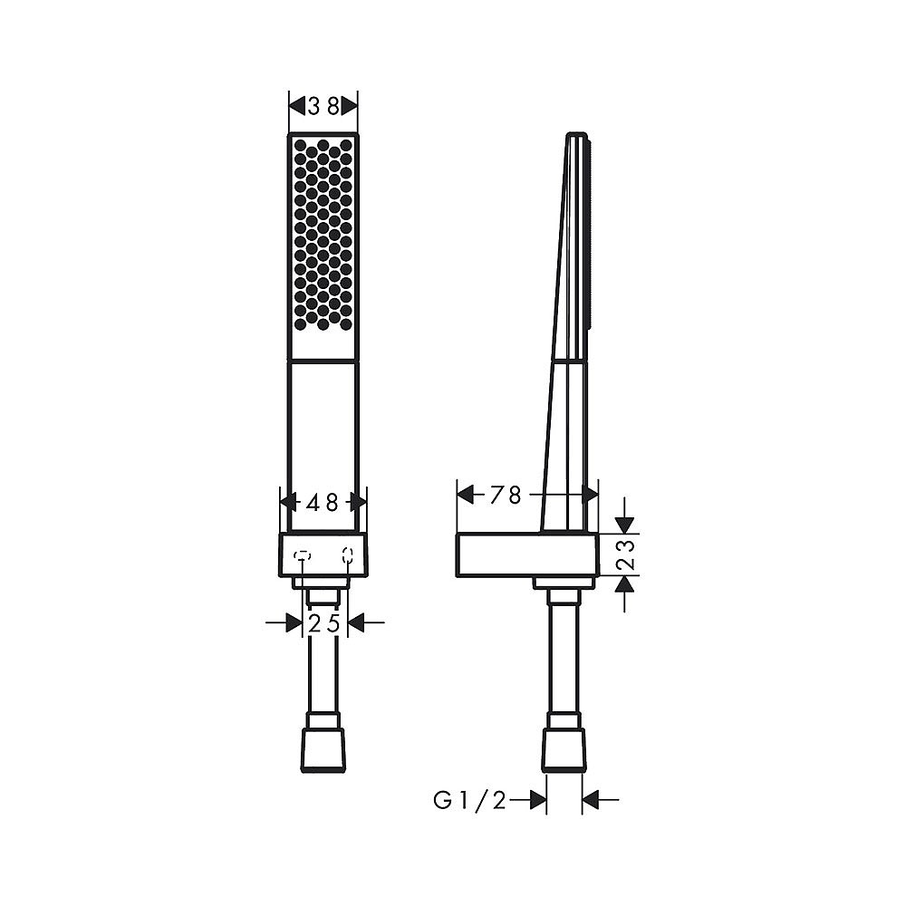 hansgrohe Rainfinity Hand Shower Set 100mm 1jet | Shower Sets | CP 