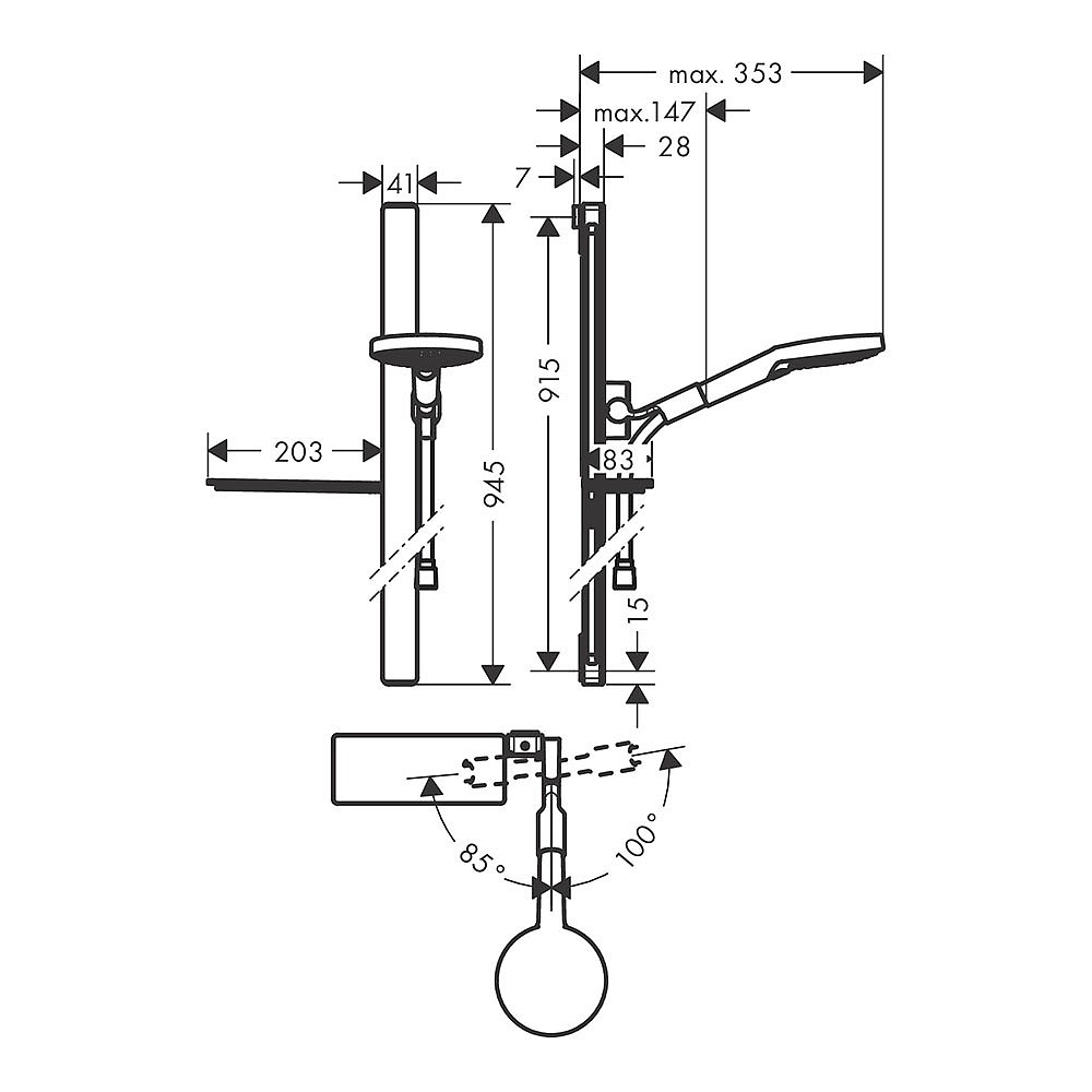hansgrohe Raindance Select S Shower Set with 120mm 3jet Hand adidas Roverend Adventure アディダス ローバーエンド
