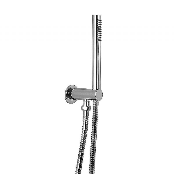 Spillo Baton Brass Handshower Set with Wall Outlet Bracket