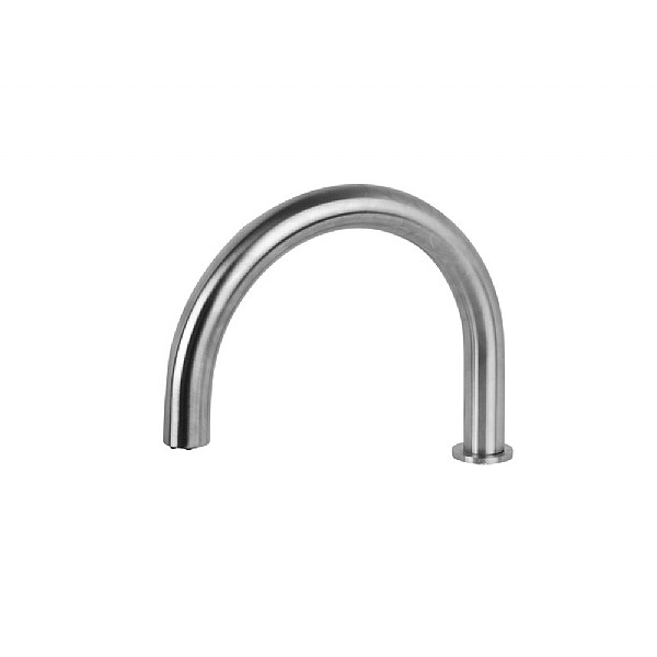Spillo Steel Deck Mounted 230mm Bath Spout Stainless Steel
