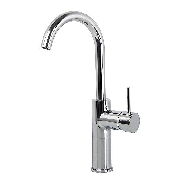 C.P. Hart Spillo Tall High Spout Single Lever Basin Mixer with Click Waste