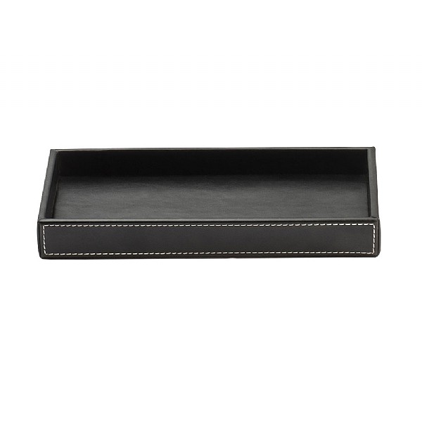 Decor Walther Small Rectangular Leather Tray