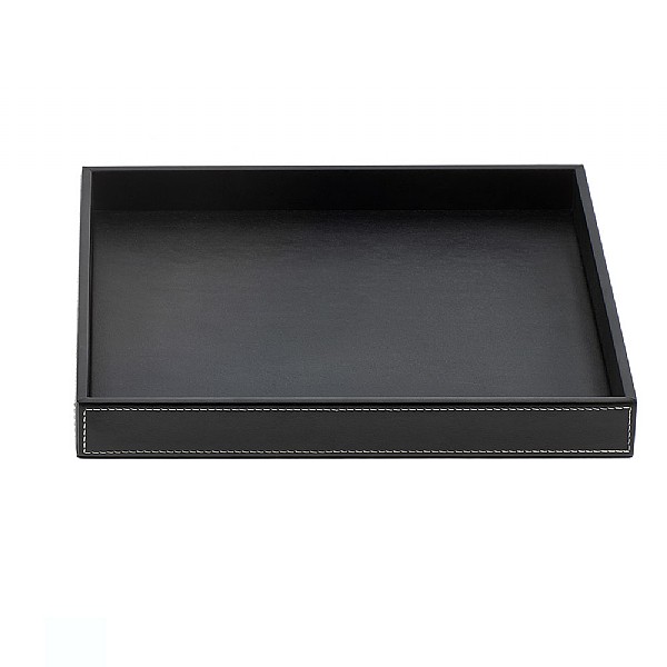 Decor Walther Large Rectangular Leather Tray