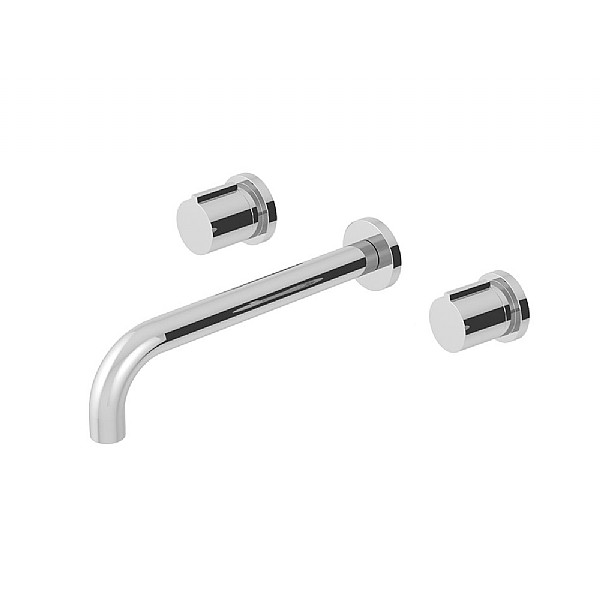 C.P. Hart Pacific Wall-Mounted Three Piece Basin Mixer 207mm Spout