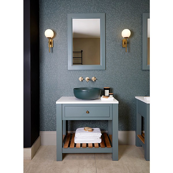 C P Hart Hawthorn Washstand With Timber Slatted Shelf Bathroom Vanity Units Cp - 30 Inch Bathroom Sink Tops Uk