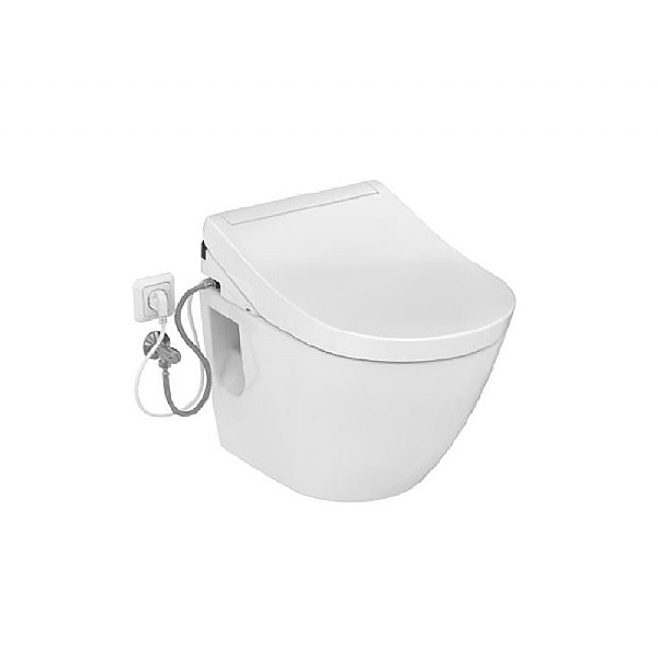 TOTO RG Lite Washlet & NC Wall-Mounted Pan Set (Side Connections)