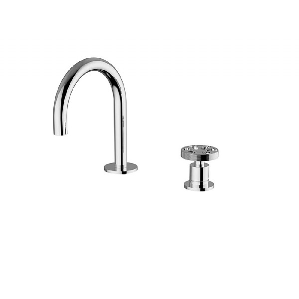 P1 Two Hole Basin Mixer with Chicago Handle