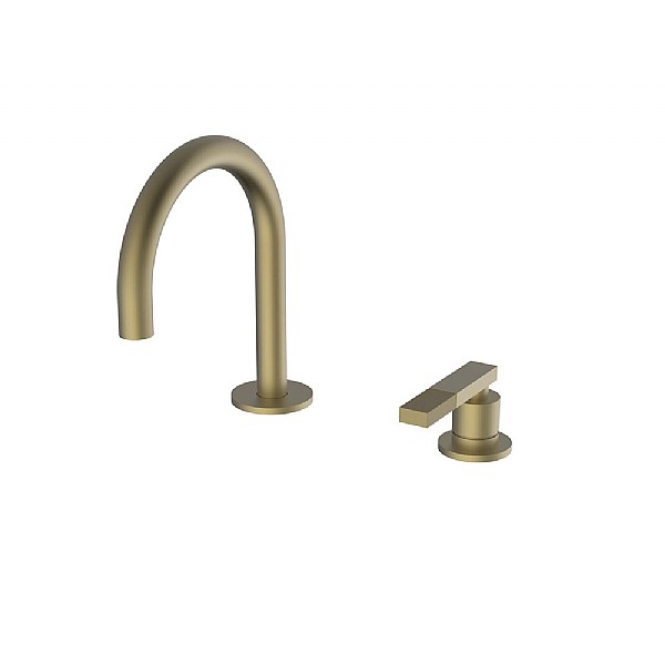 P1 Two Hole Basin Mixer with Miami Handle