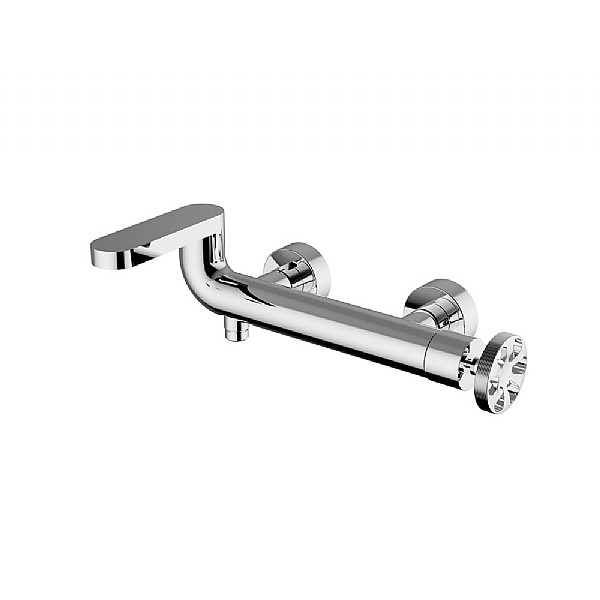 P1 Exposed Manual Bath and Shower Mixer No Handshower Set with Chicago Handle