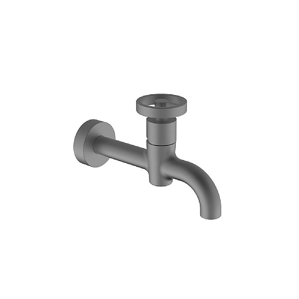 P1 Wall Mounted Mono Single Lever Basin Mixer (190mm Spout) with Manhattan Handle
