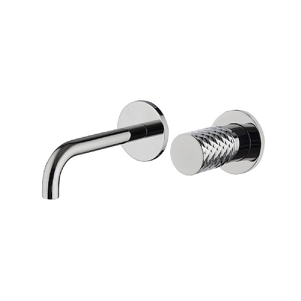 C.P. Hart Spillo Tech X Wall Mounted Single Lever Basin Mixer (151mm Spout) with Click Waste Chrome